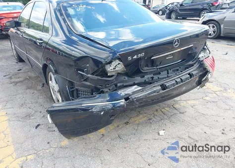 2004 Mercedes-Benz S 430 z USA, uszkodzony, nr VIN WDBNG70J34A419316